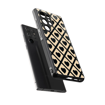 Beige Affection sleek samsung galaxy s25 ultra cover with tempered glass back and TPU edges