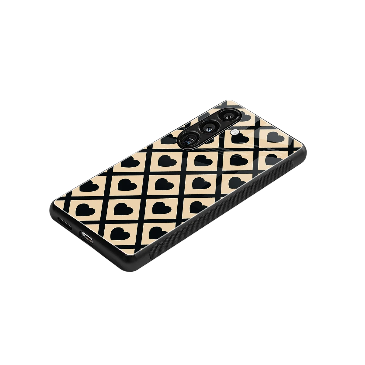 Beige Affection stylish phone case for samsung galaxy s24 | glossy glass and slim fit