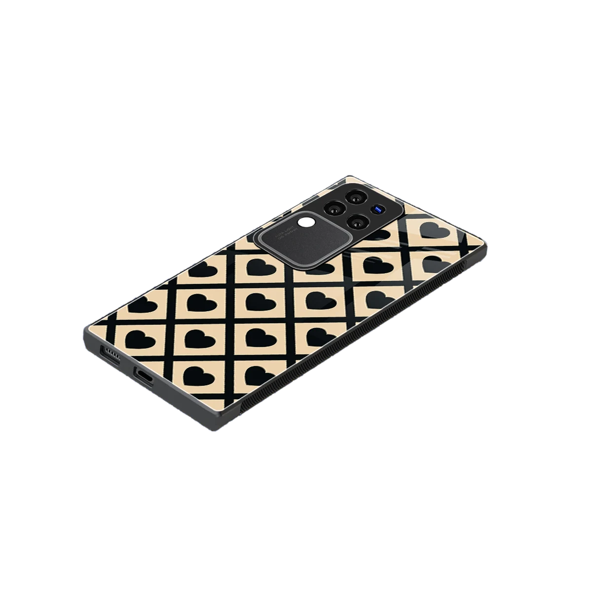 Beige Affection stylish phone case forvivo v30 pro | glossy glass and slim fit