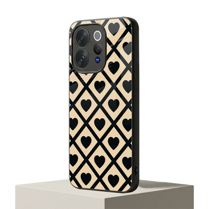 Beige Affection vivo v70 elite mobile cover | shockproof glass phone case