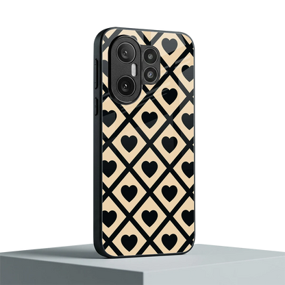 Beige Affection vivo x200 fe mobile cover | shockproof glass phone case