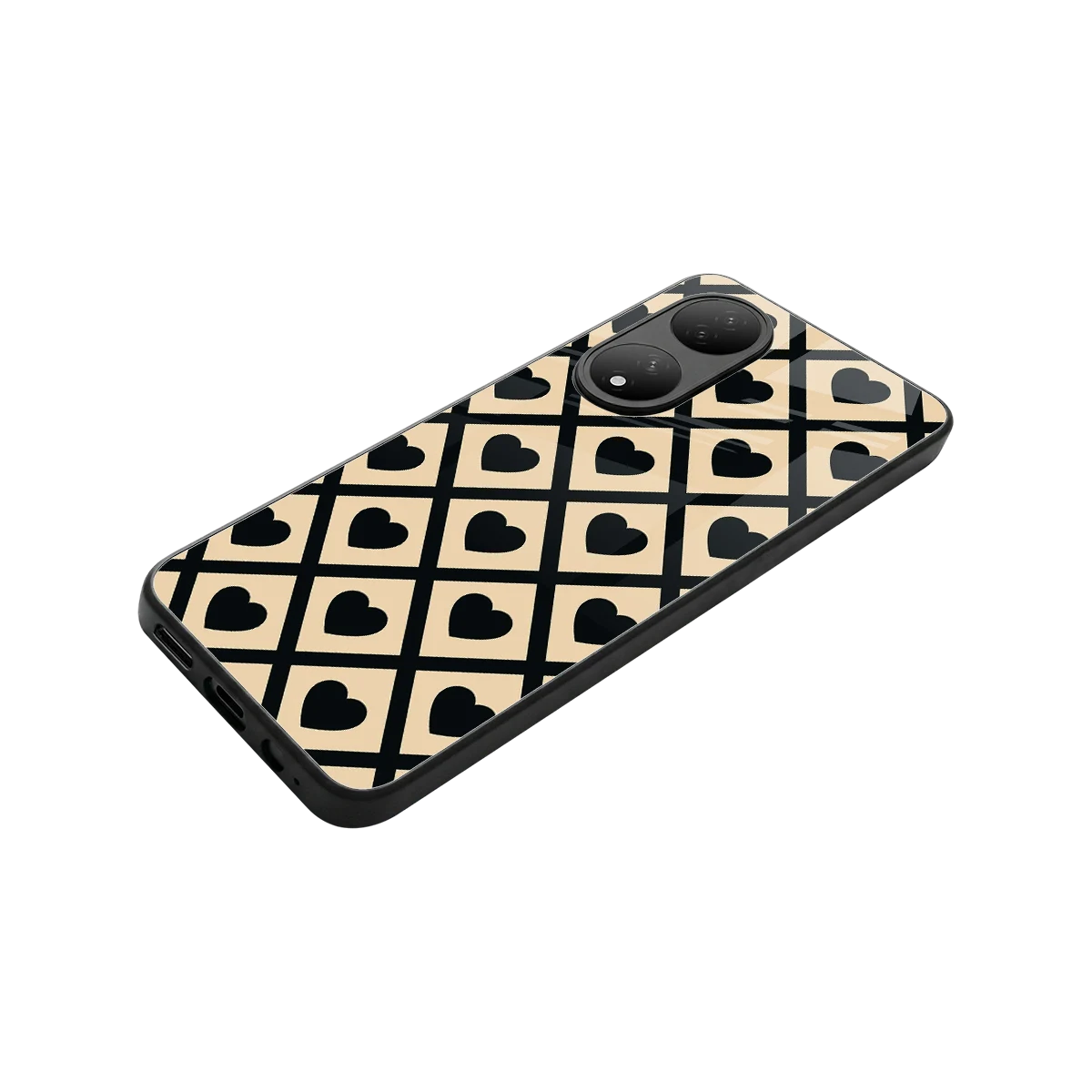 Beige Affection stylish phone case for Vivo-y100 | glossy glass and slim fit