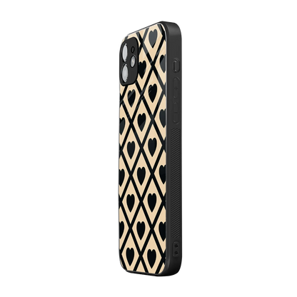 Beige Affection iphone 11 mobile cover | shockproof glass phone case
