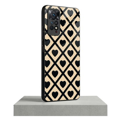 Beige Affection redmi note 11 pro mobile cover | shockproof glass phone case