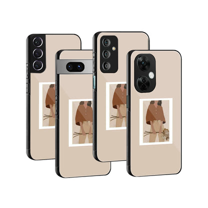 Stylish Glass Back Case for All Smartphones iPhone, Samsung, OnePlus, Pixel, Redmi, Oppo, Vivo, Motorola