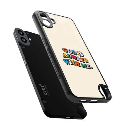 Belief sleek cmf nothing phone 1 cover with tempered glass back and TPU edges