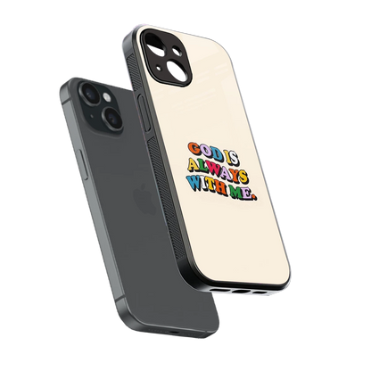 Belief sleek iphone 13 cover with tempered glass back and TPU edges