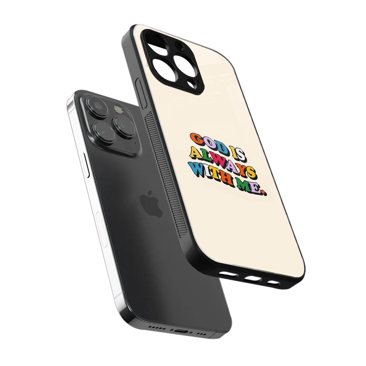 Belief sleek iphone 16 pro max cover with tempered glass back and TPU edges