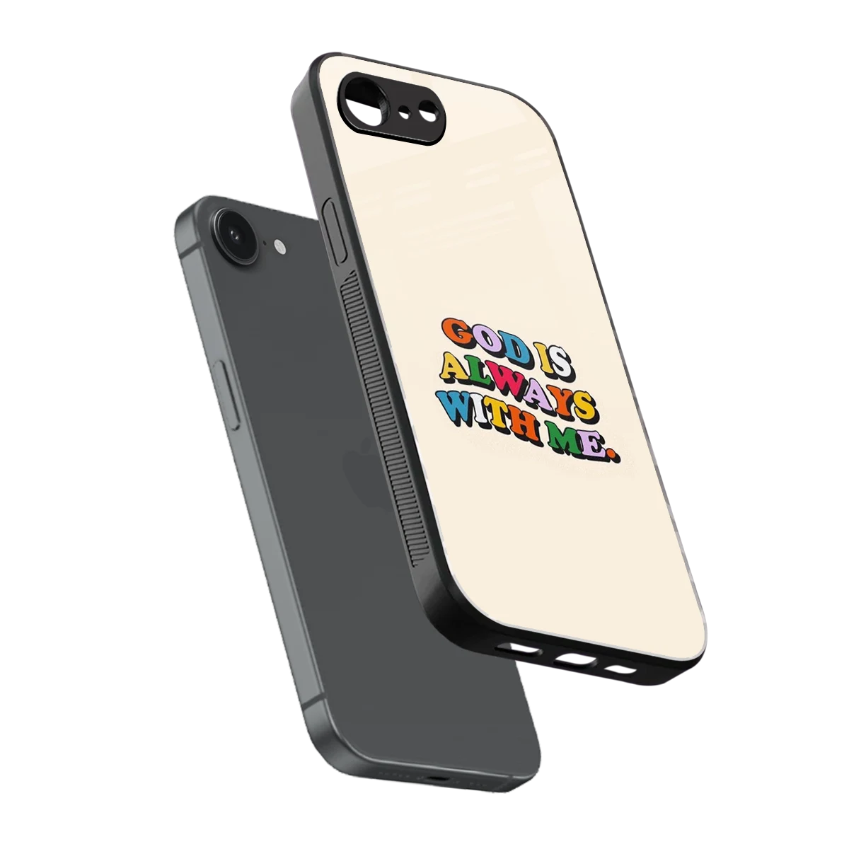 Belief sleek iphone 16e cover with tempered glass back and TPU edges