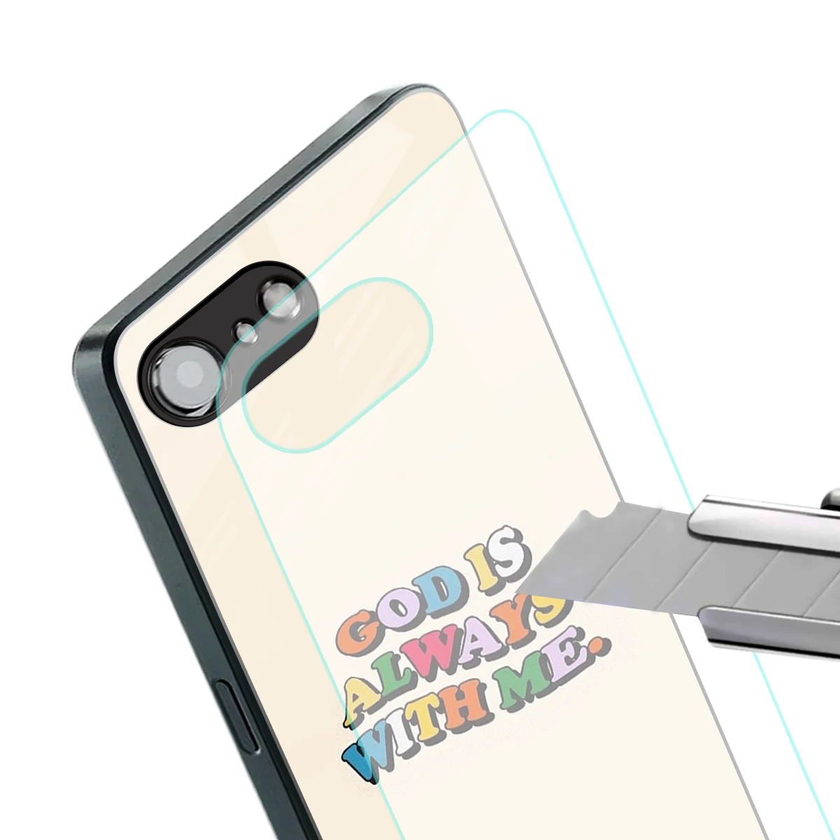 Belief stylish phone case for iphone 16e | glossy glass and slim fit