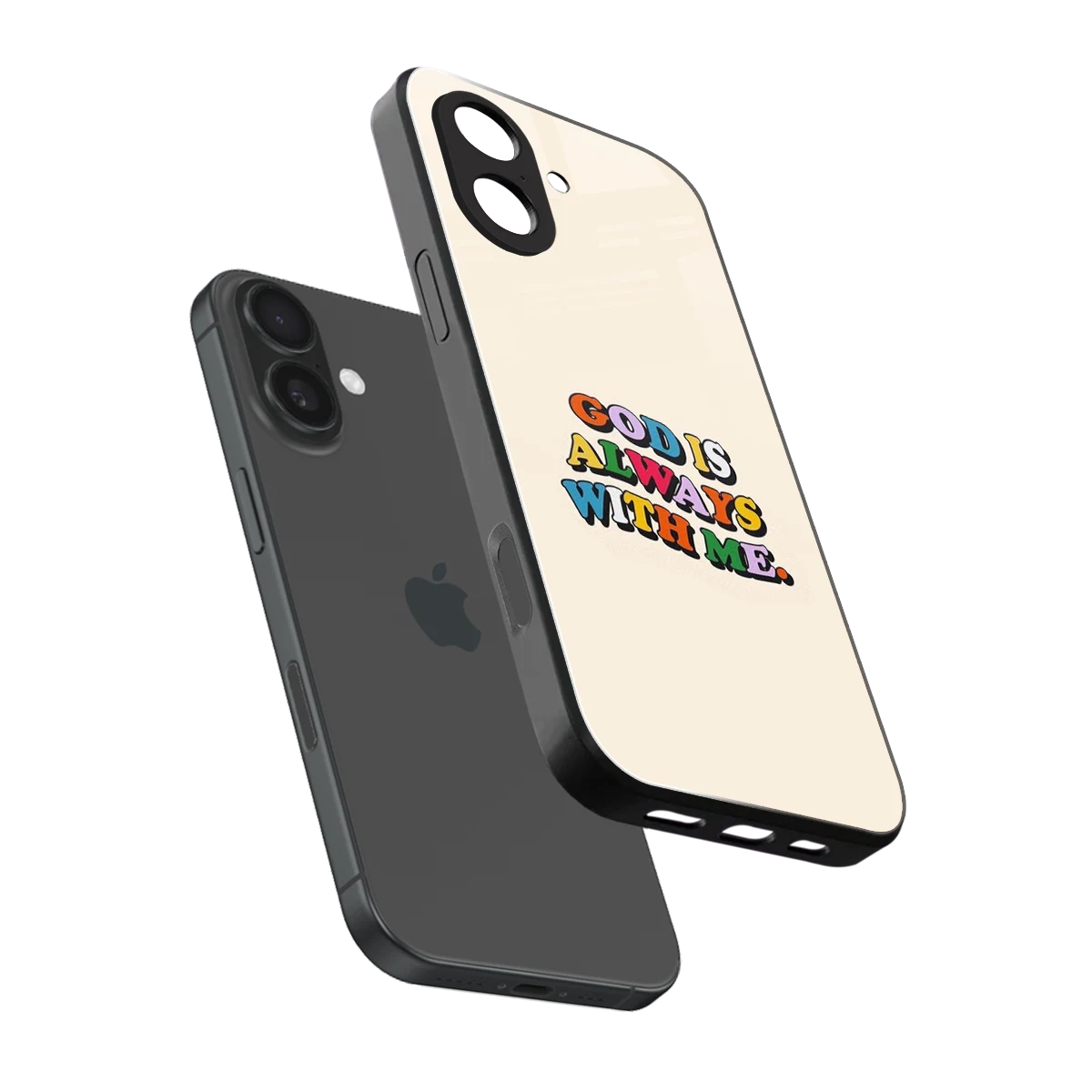 Belief sleek iphone 17 cover with tempered glass back and TPU edges