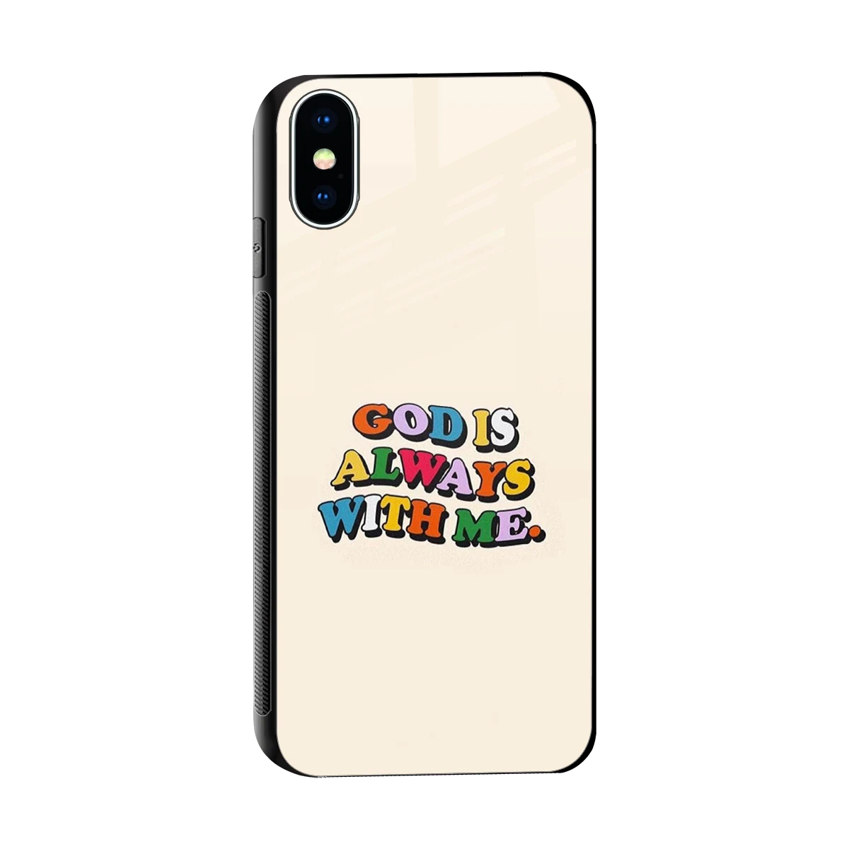 Belief sleek iphone xs cover with tempered glass back and TPU edges