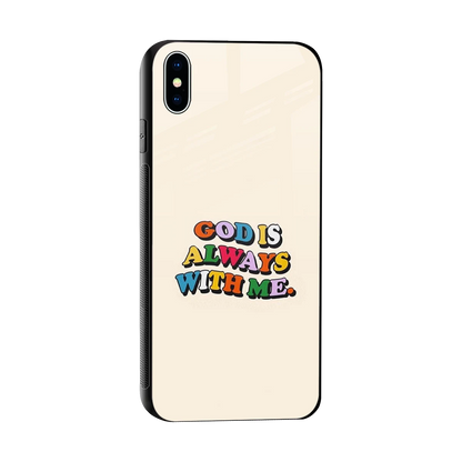 Belief sleek iphone xs max cover with tempered glass back and TPU edges