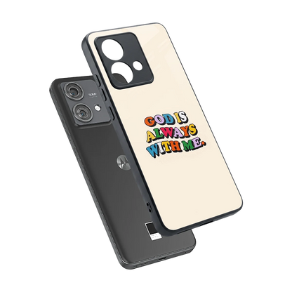 Belief sleek motorola edge 40 neo 5g cover with tempered glass back and TPU edges