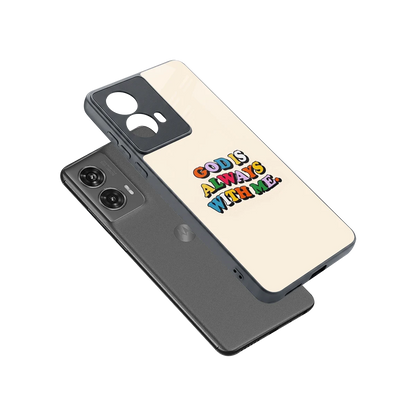 Belief sleek motorola edge 50 fusion cover with tempered glass back and TPU edges