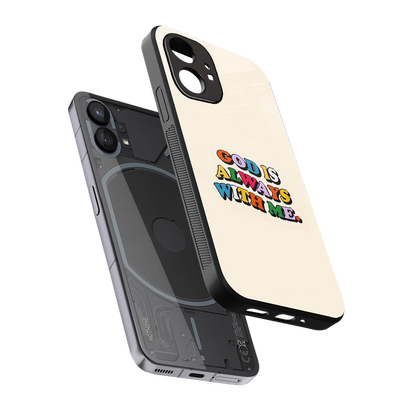 Belief sleek nothing phone 1 cover with tempered glass back and TPU edges