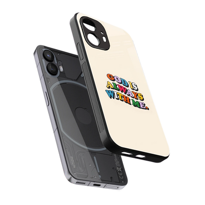 Belief sleek nothing phone 2 cover with tempered glass back and TPU edges