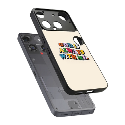 Belief sleek nothing phone 3 cover with tempered glass back and TPU edges