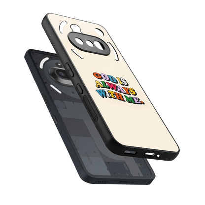 Belief sleek nothing phone 3a cover with tempered glass back and TPU edges