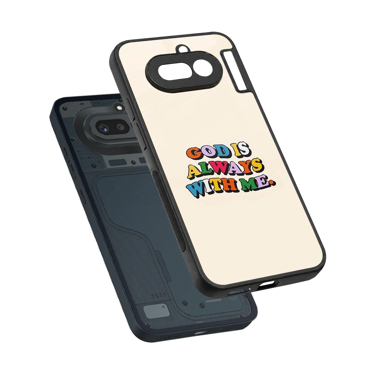 Belief sleek nothing phone 4a cover with tempered glass back and TPU edges