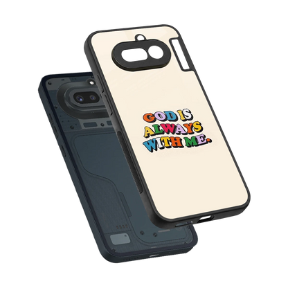 Belief sleek nothing phone 4a cover with tempered glass back and TPU edges