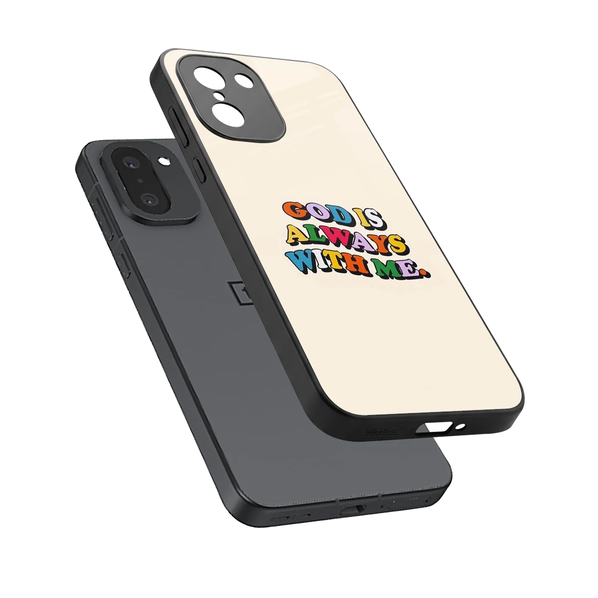 Belief sleek oneplus 15r cover with tempered glass back and TPU edges