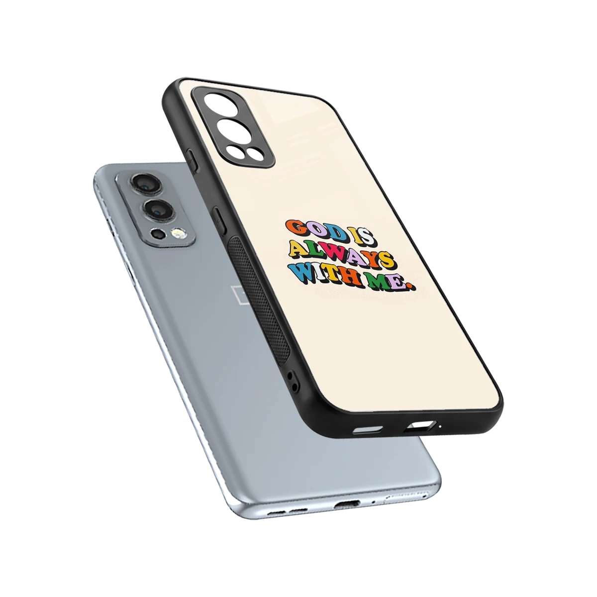 Belief sleek oneplus nord 2 cover with tempered glass back and TPU edges