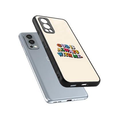 Belief sleek oneplus nord 2 cover with tempered glass back and TPU edges