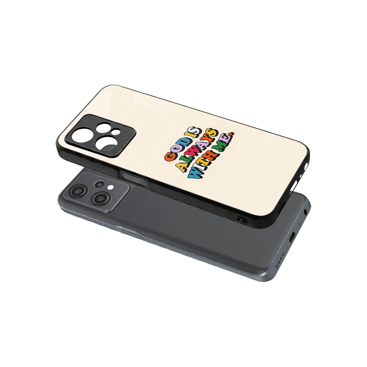 Belief sleek oneplus nord ce 2 lite cover with tempered glass back and TPU edges