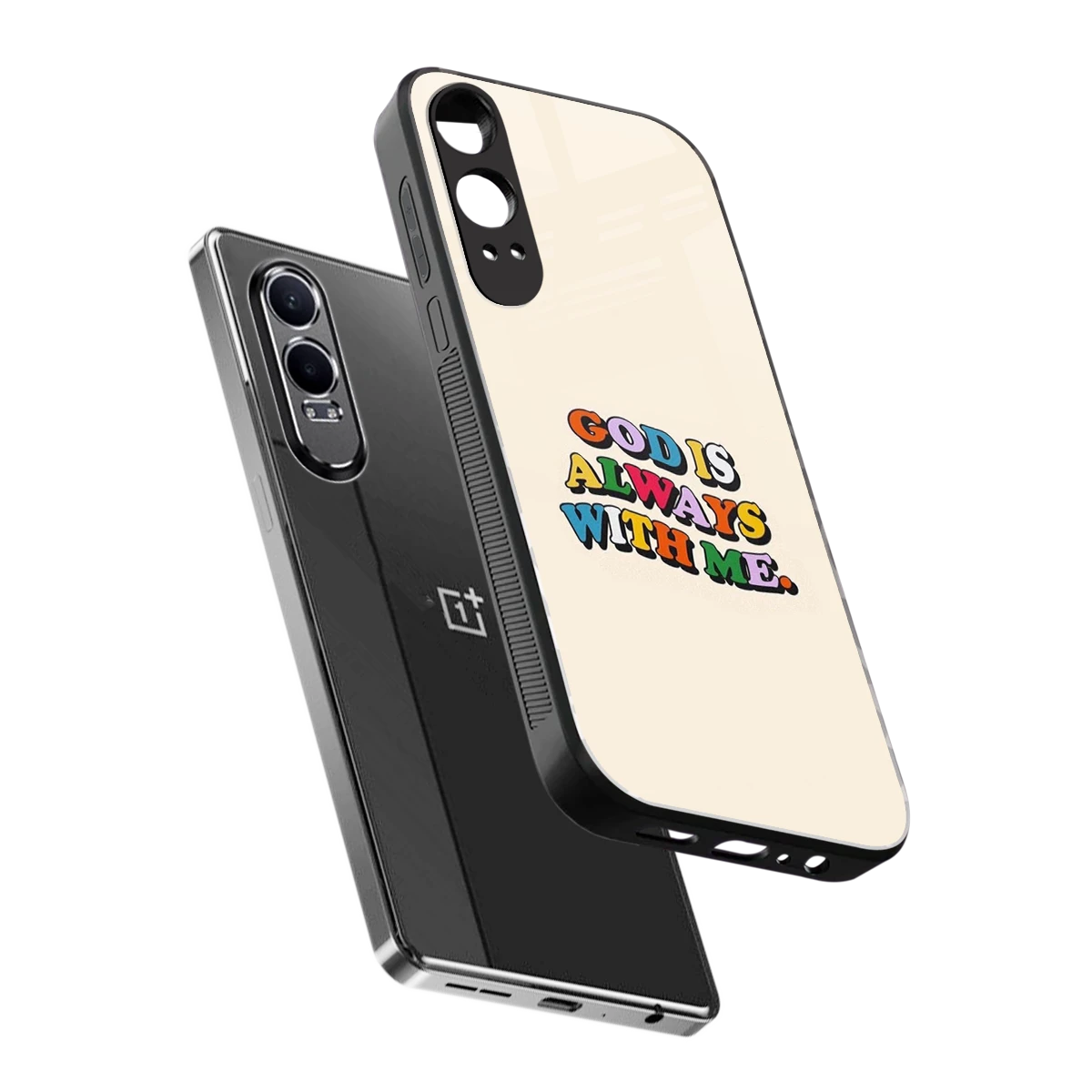 Belief sleek oneplus nord ce 4 lite cover with tempered glass back and TPU edges