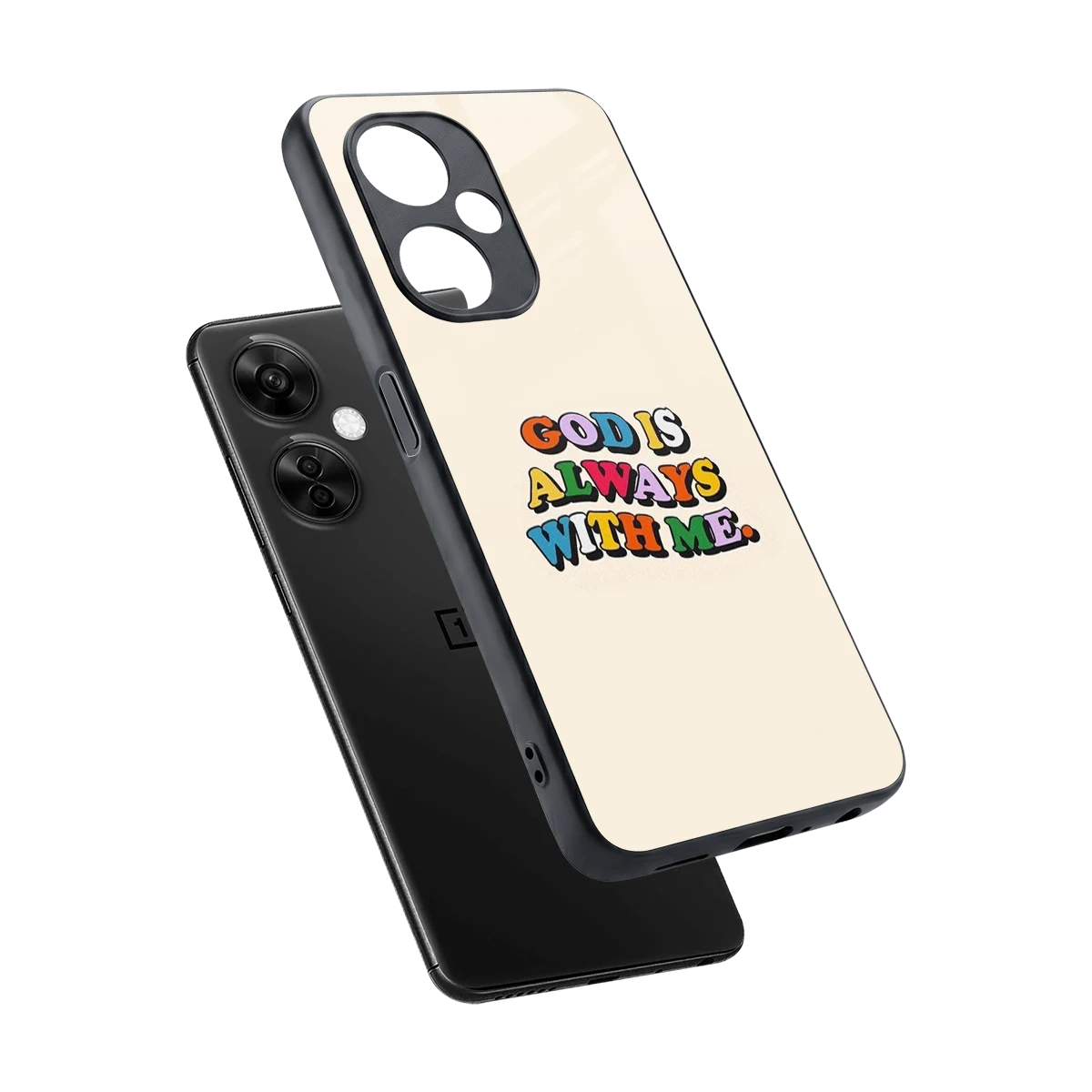 Belief sleek oneplus nord ce 3 lite cover with tempered glass back and TPU edges