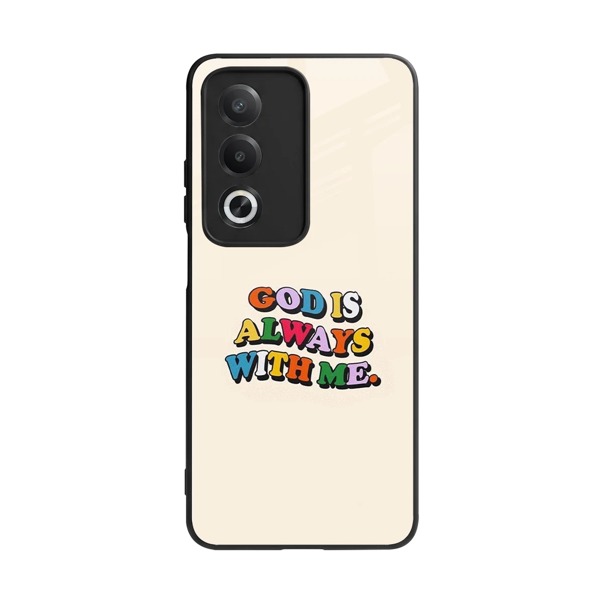Belief back phone cover | glass case for oppo a3 pro