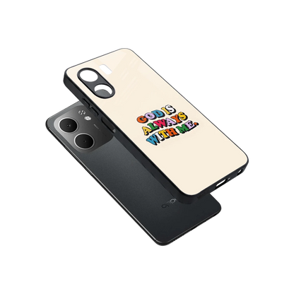 Belief sleek oppo a5x 5g cover with tempered glass back and TPU edges