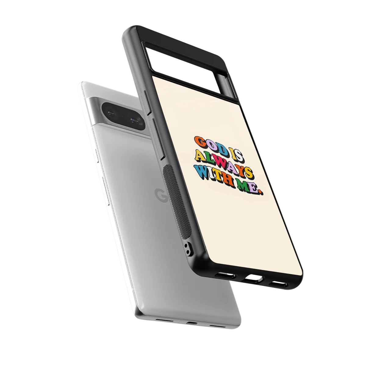 Belief sleek google pixel 8 cover with tempered glass back and TPU edges