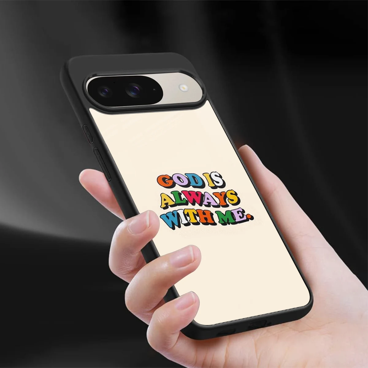 Belief sleek google pixel 9 cover with tempered glass back and TPU edges