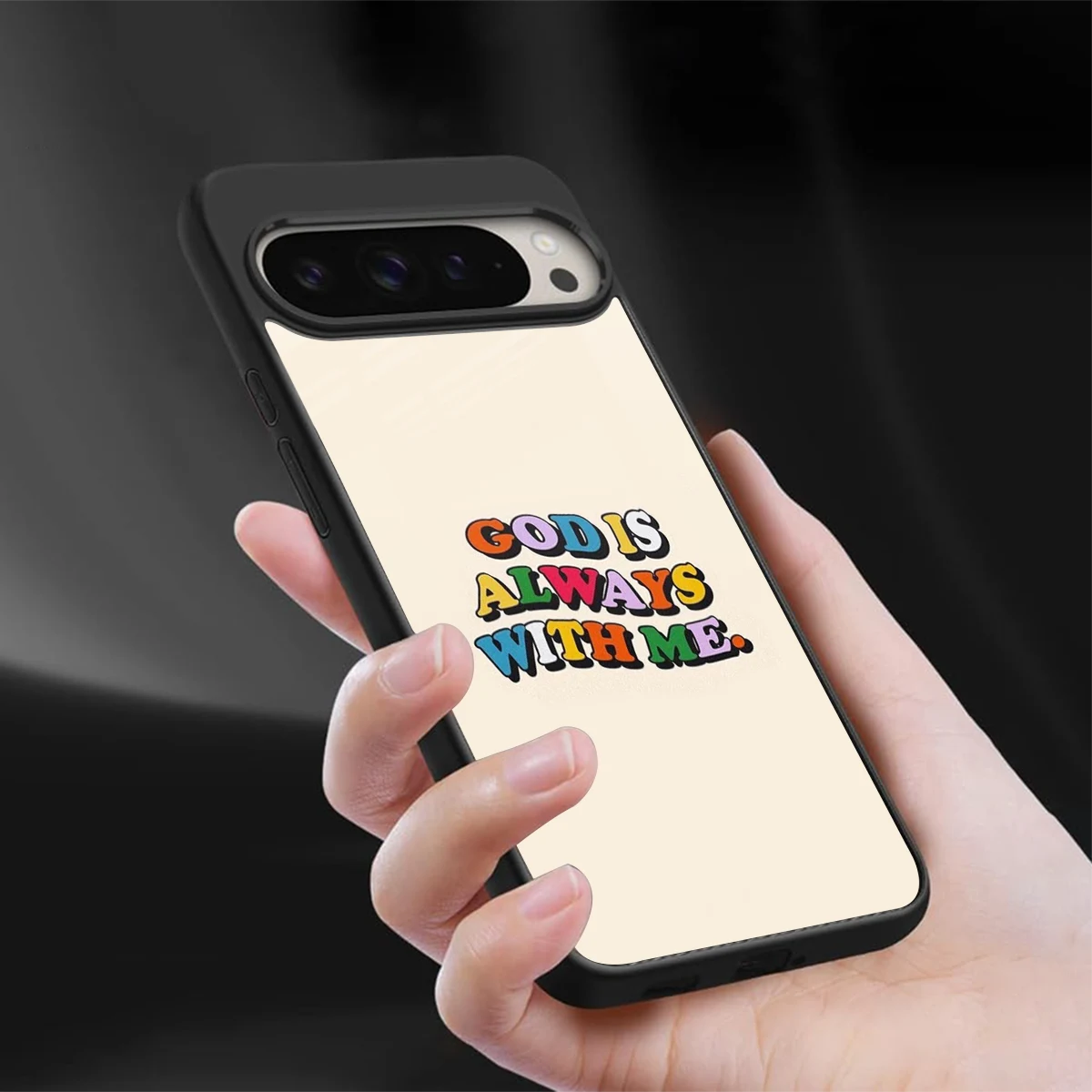 Belief sleek google pixel 9 pro cover with tempered glass back and TPU edges