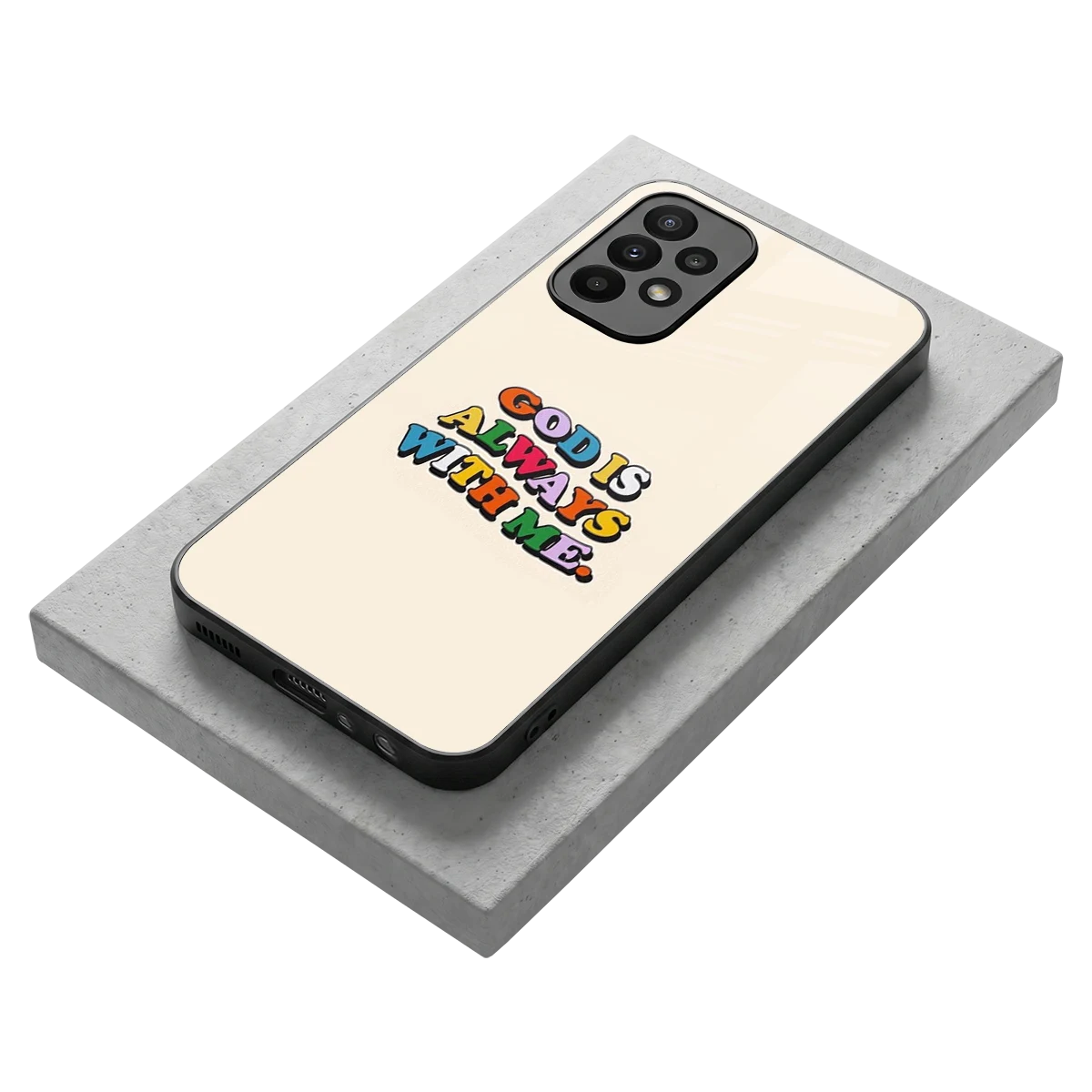 Belief stylish phone case for samsung galaxy a23 | glossy glass and slim fit