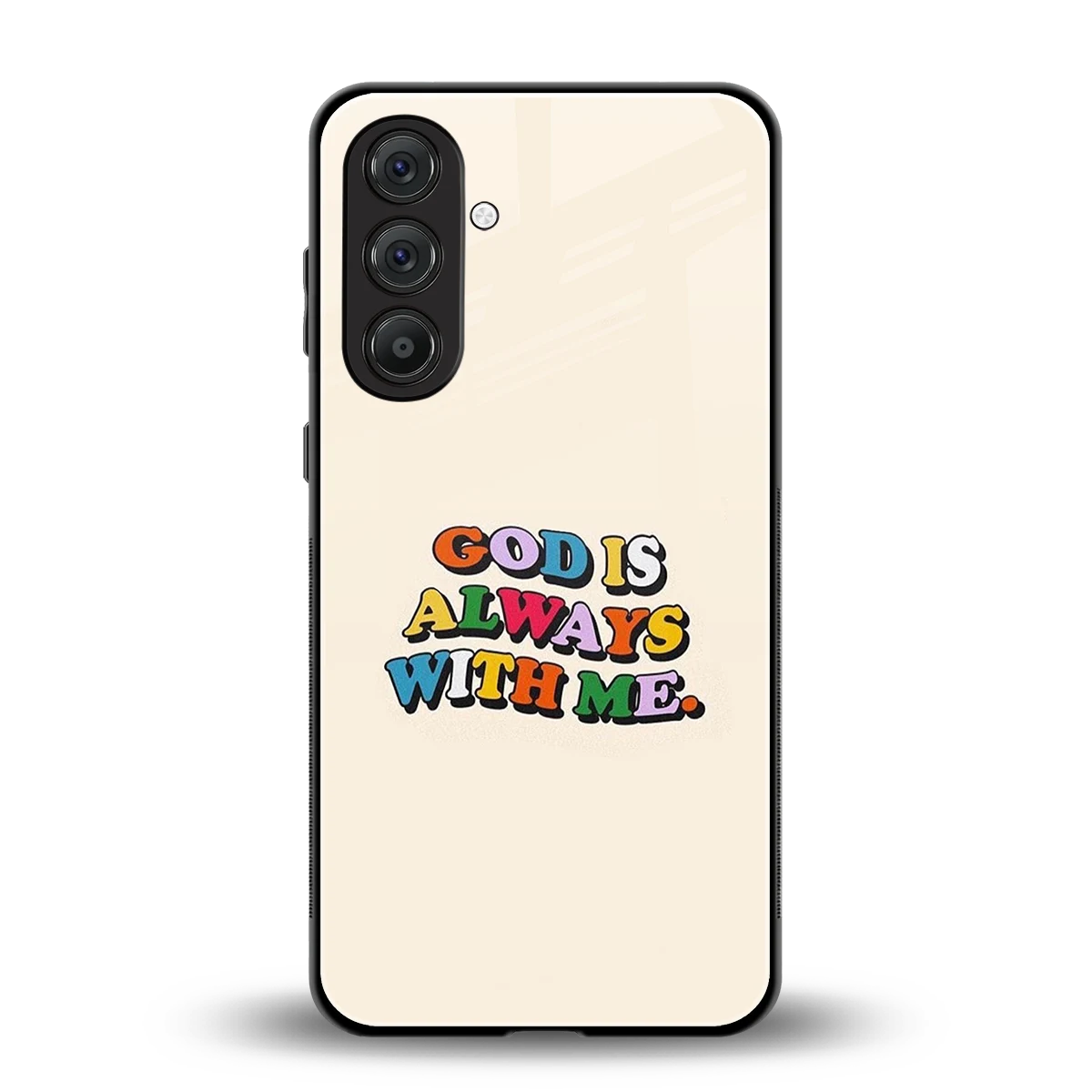 Belief back phone cover | glass case for samsung galaxy m35 5g