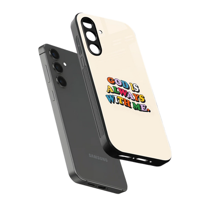 Belief sleek samsung galaxy m35 5g cover with tempered glass back and TPU edges