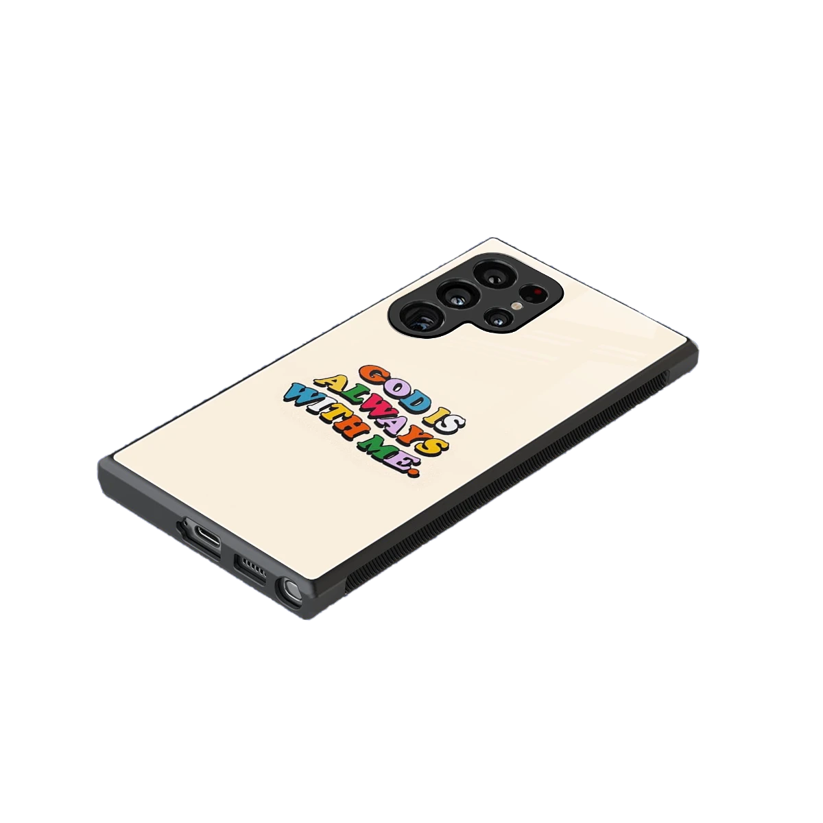 Belief stylish phone case for samsung galaxy s23 ultra | glossy glass and slim fit