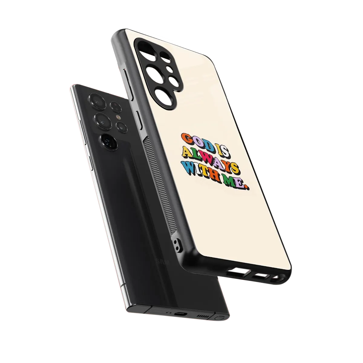 Belief sleek samsung galaxy s25 ultra cover with tempered glass back and TPU edges