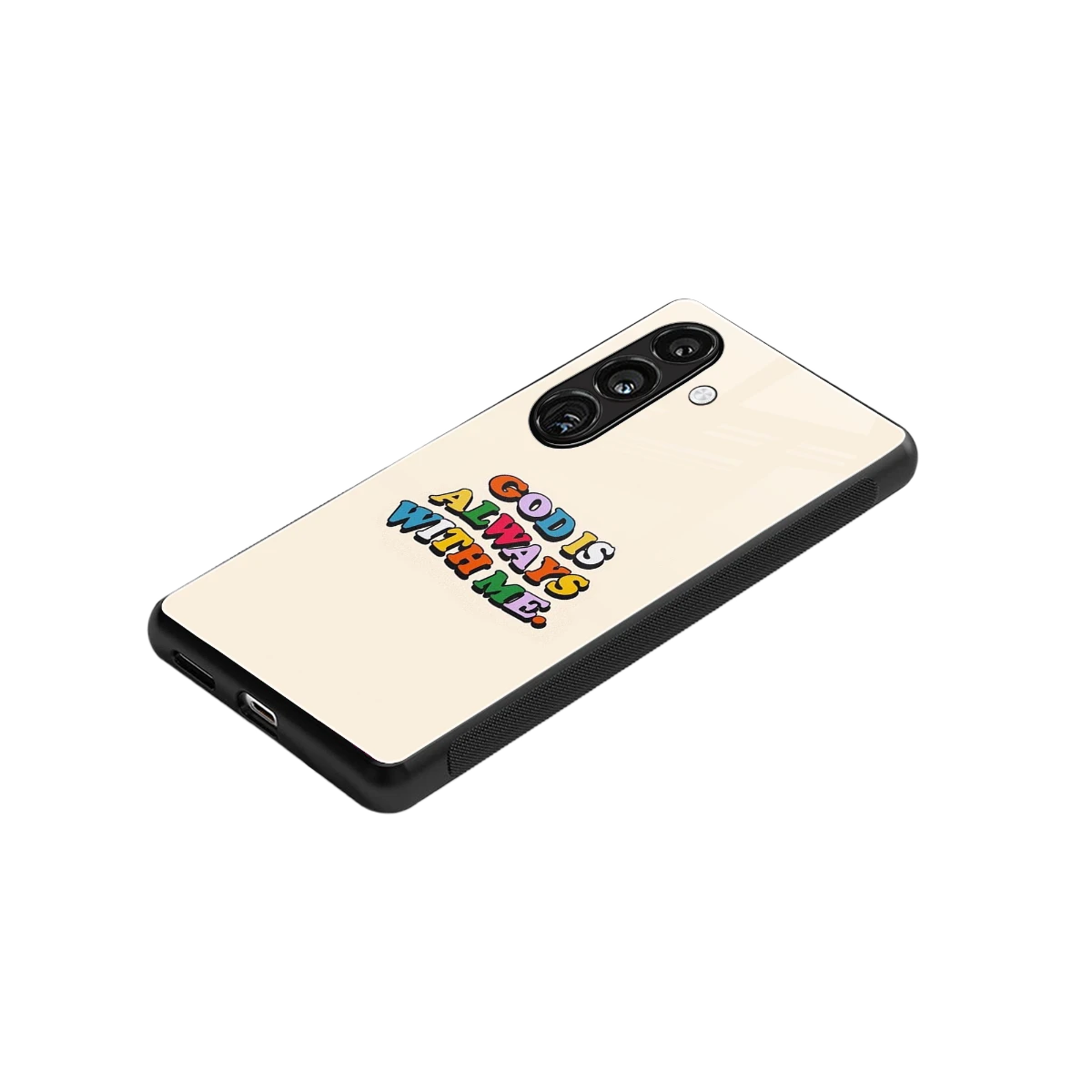 Belief stylish phone case for samsung galaxy s23 fe | glossy glass and slim fit