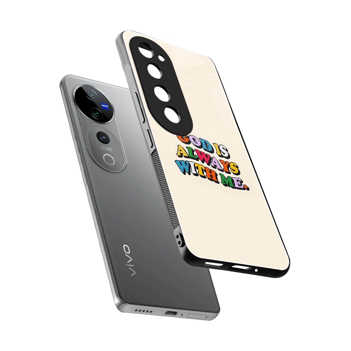 Belief sleek vivo v40 pro cover with tempered glass back and TPU edges