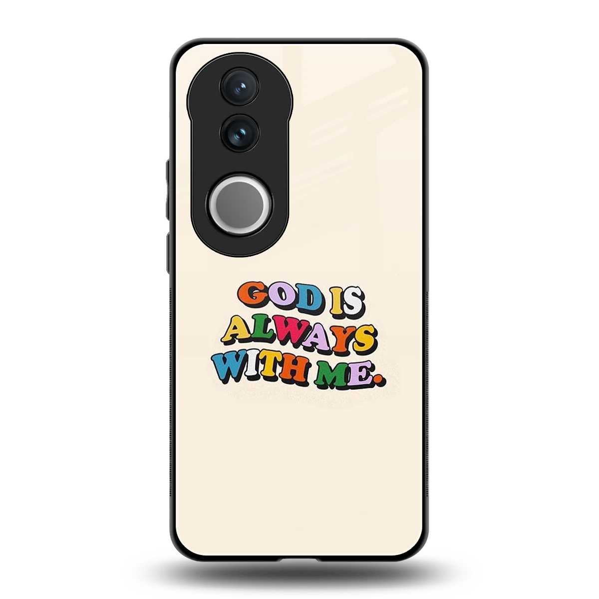 Belief back phone cover | glass case for vivo v50