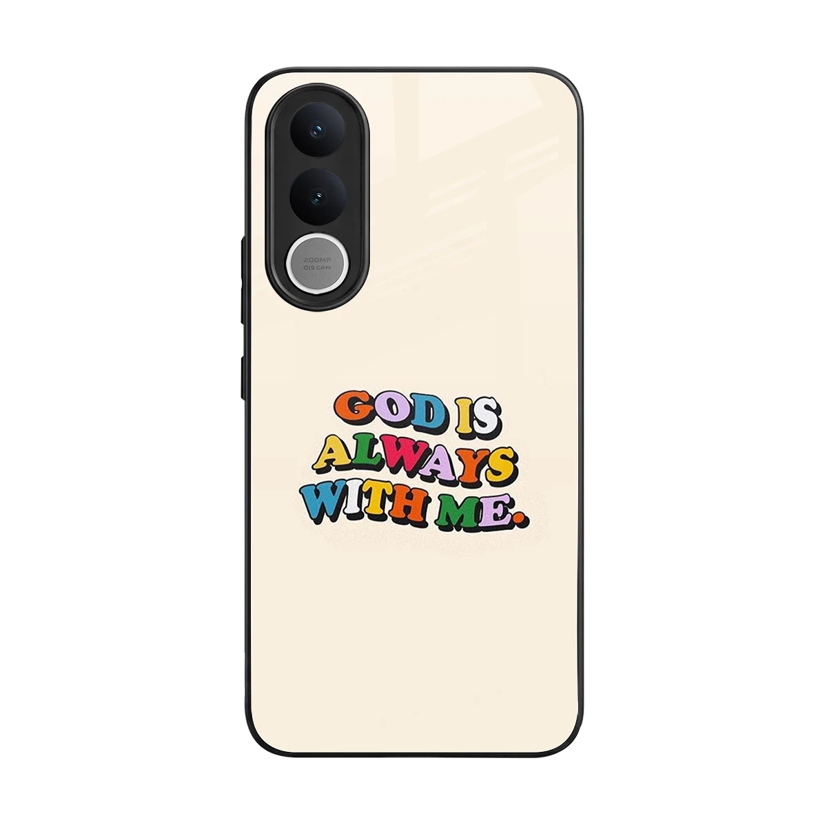 Belief back phone cover | glass case for vivo v70 fe