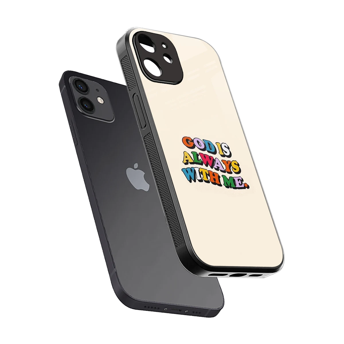 Belief sleek iphone 11 cover with tempered glass back and TPU edges
