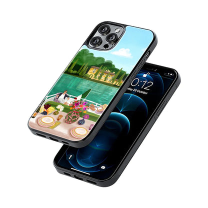 Protective Glass Back Phone Case Compatible with iPhone, Samsung, OnePlus, Pixel & More