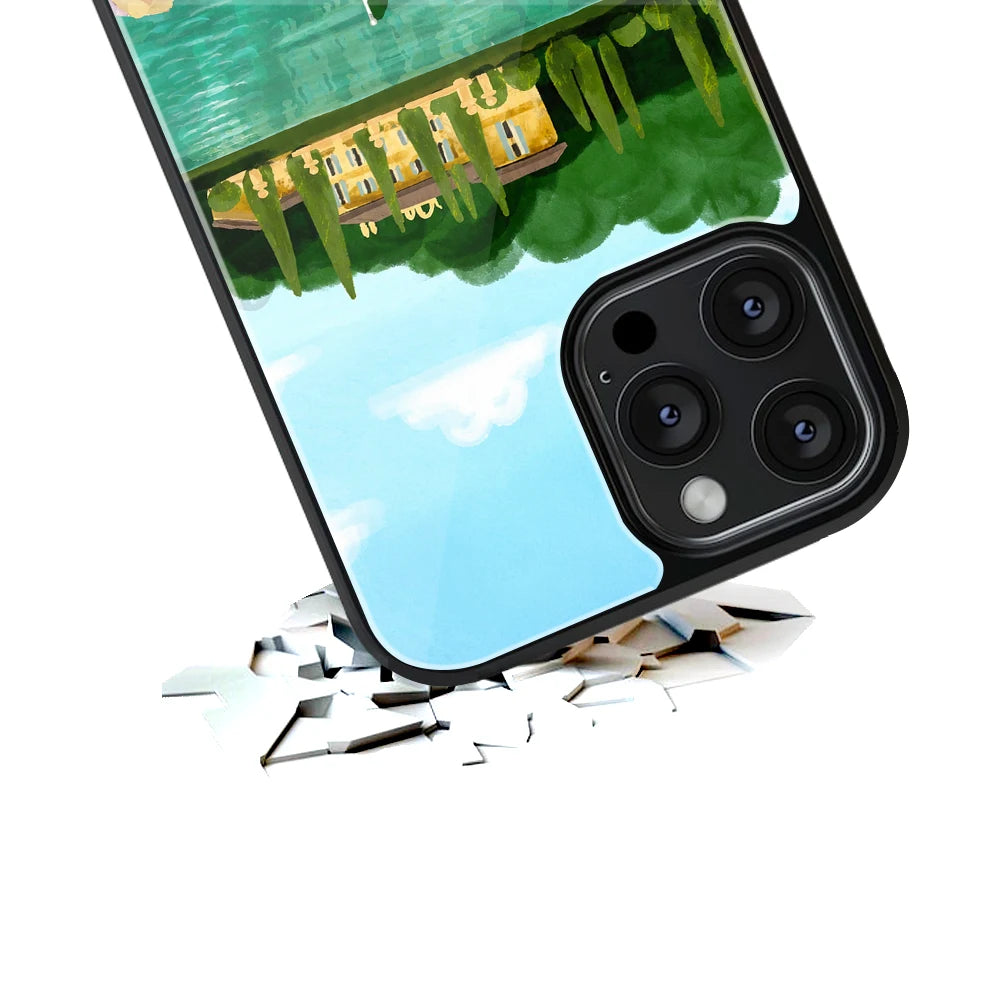 Durable Glass Back Mobile Case for iPhone, Samsung, OnePlus, Google Pixel, Redmi, Vivo, Oppo