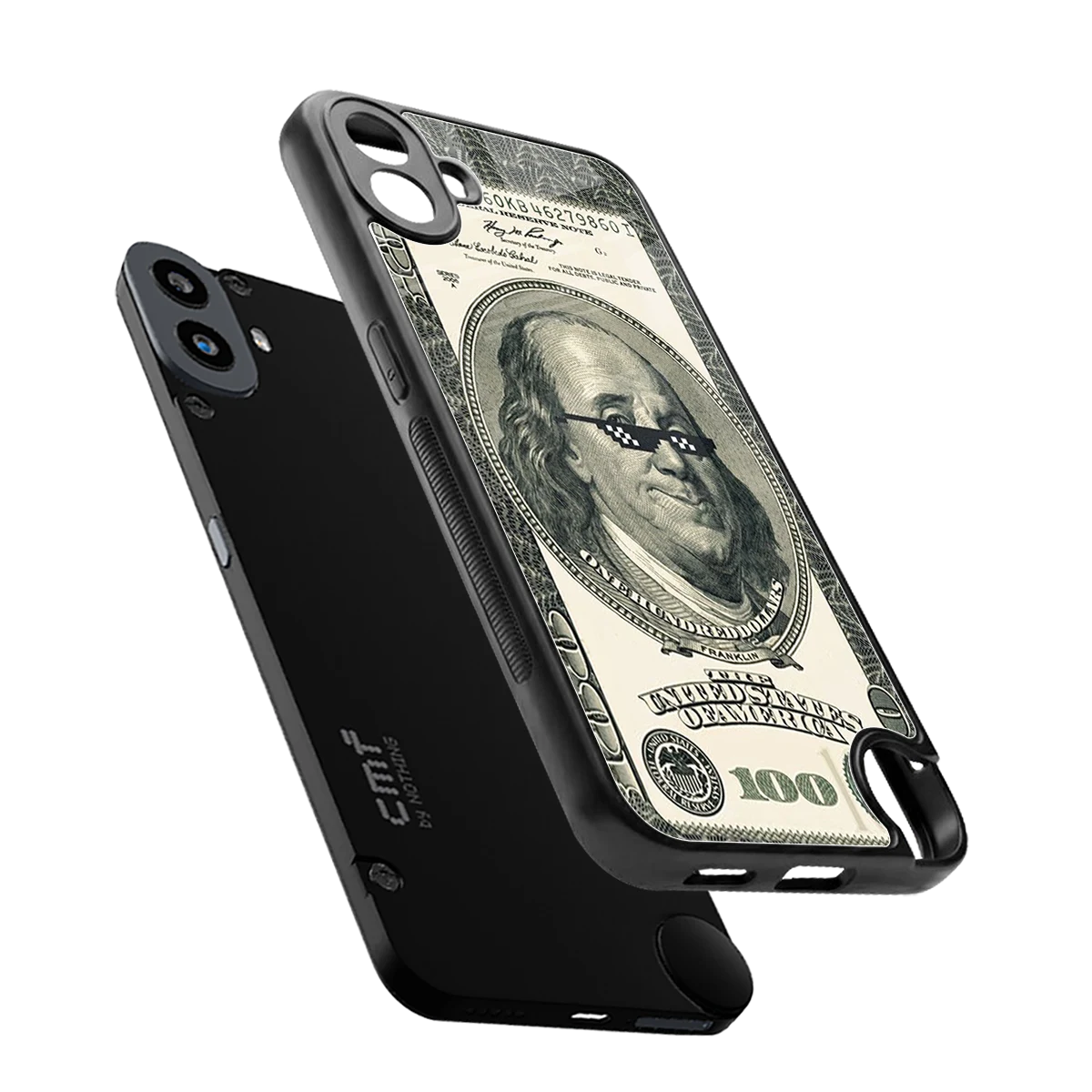 Ben Swag sleek cmf nothing phone 1 cover with tempered glass back and TPU edges