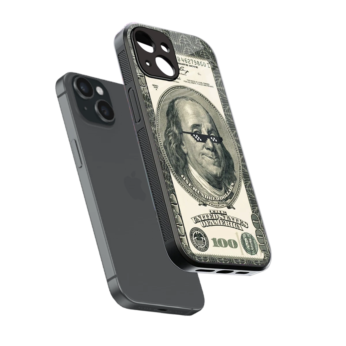 Ben Swag sleek iphone 14 cover with tempered glass back and TPU edges